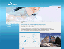 Tablet Screenshot of bioserv-diagnostics.com
